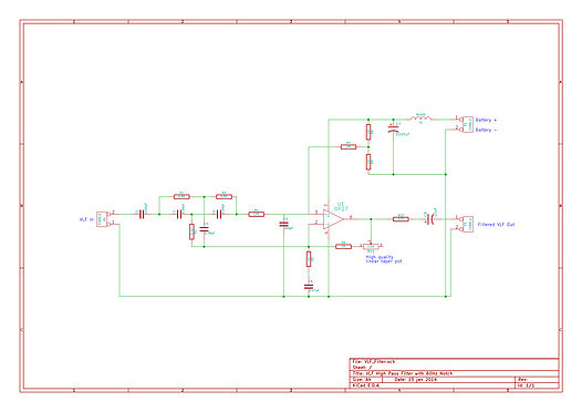 VLF Filter Schematic